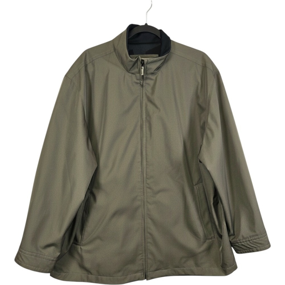 Rainforest Membrane System Jacket Mens XL Olive Green Full Zip Waterproof Coat